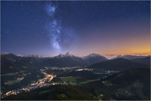 Póster Estrellas sobre los Alpes