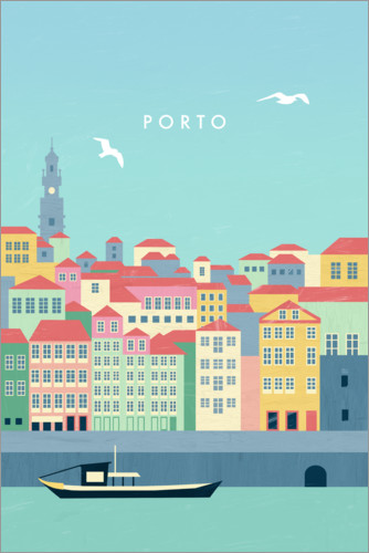 Póster Ilustración de Porto
