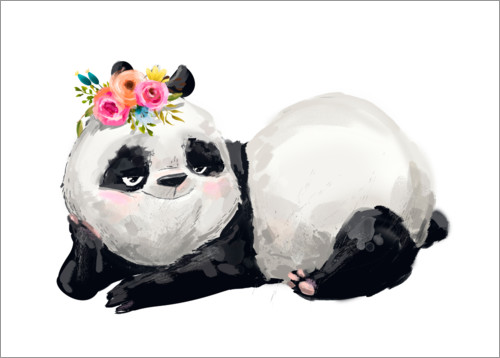 Póster Panda princesa