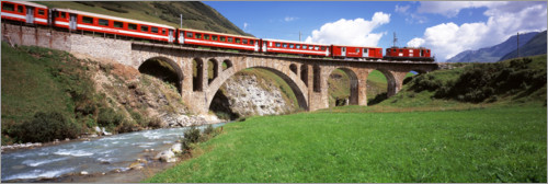 Póster Puente ferroviario de Andermatt, Suiza