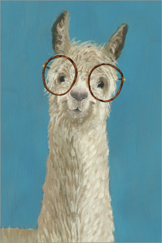 Póster Llama con gafas III