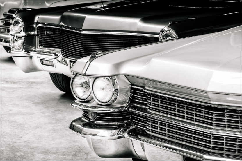 Póster Autos clasicos de los setenta