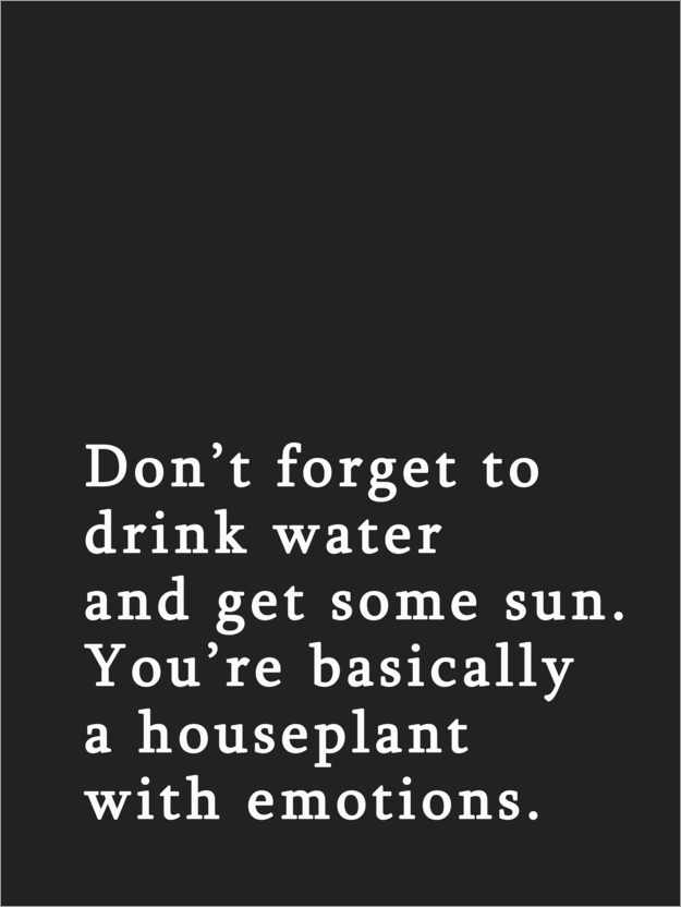 Póster Don't forget to drink water and get some sun