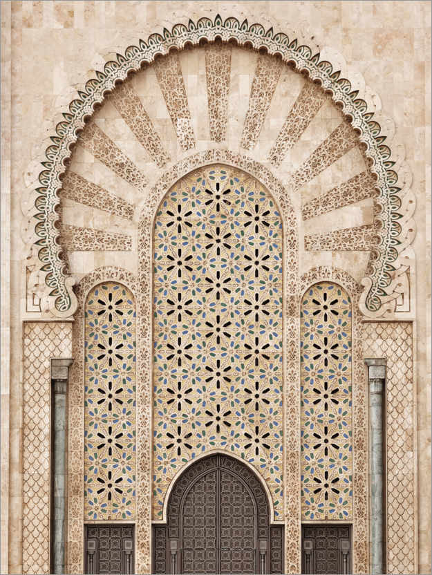 Póster Mezquita Hassan II en Marruecos