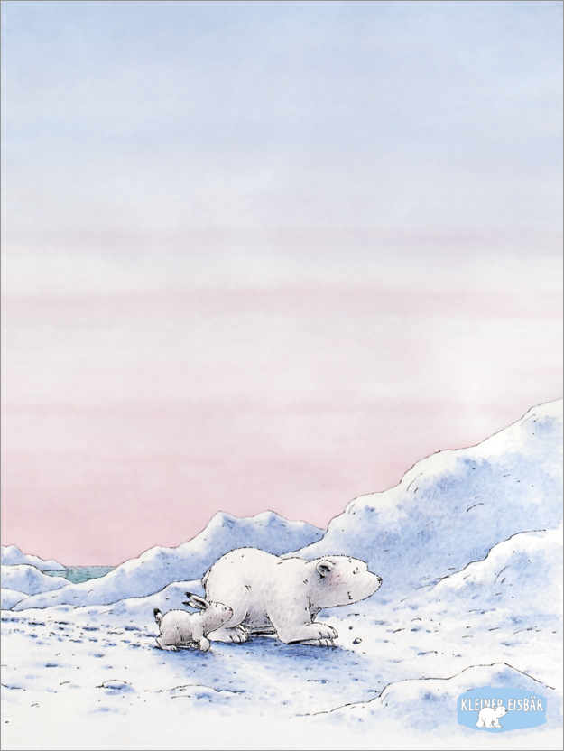 Póster The little polar bear Lars with the mountain hare Hugo