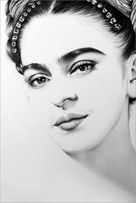 Póster Retrato de Frida Kahlo