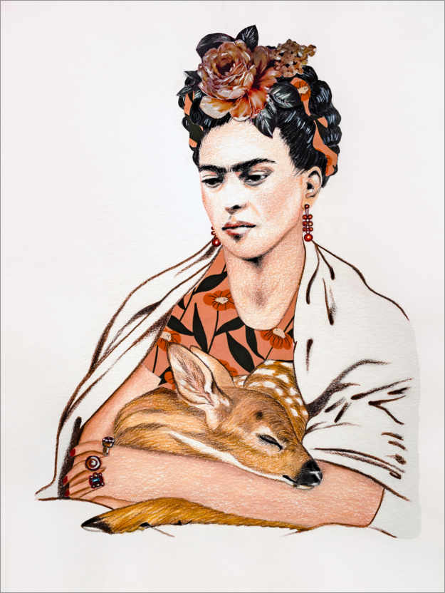 Póster Frida Kahlo & Granizo