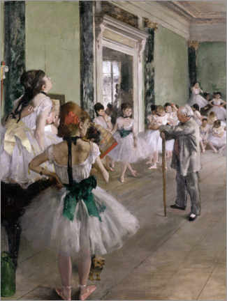 Lienzo  La clase de danza - Edgar Degas