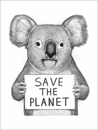 Póster  Koala, salva el planeta (inglés) - Nikita Korenkov