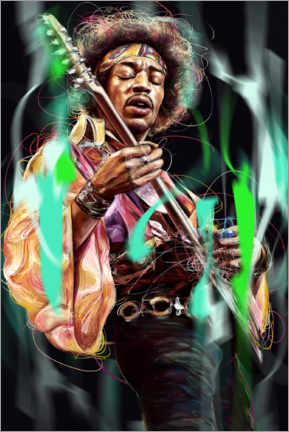 Cuadro de plexi-alu  Jimi Hendrix - Dmitry Belov