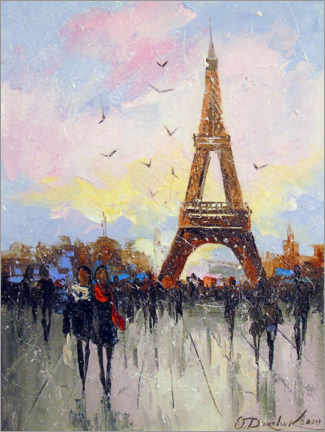 Póster Un paseo en París