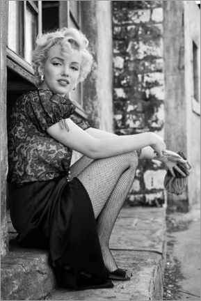 Póster  Marilyn en un descanso cinematográfico - Celebrity Collection