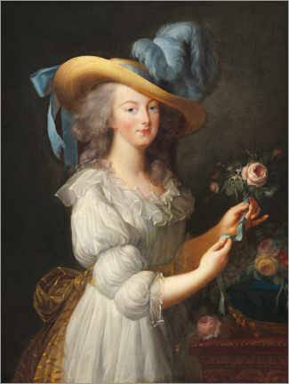 Póster Marie Antoinette in a Chemise Dress