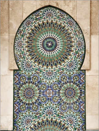 Cuadro de madera  Decorativo, mosaico marroquí - Art Couture