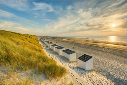 Lienzo  Casa de playa en Domburg en el Mar del Norte - Michael Valjak