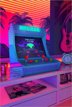 Cuadro de metacrilato  Sueños de arcade - Denny Busyet