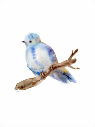 Póster Pájaro azul