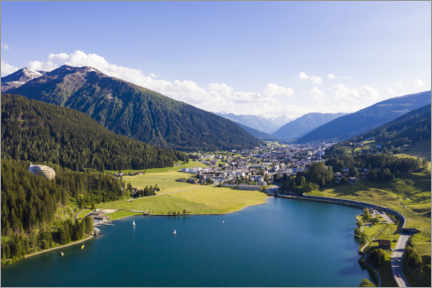 Lienzo  Davosersee en Suiza - Dieterich Fotografie