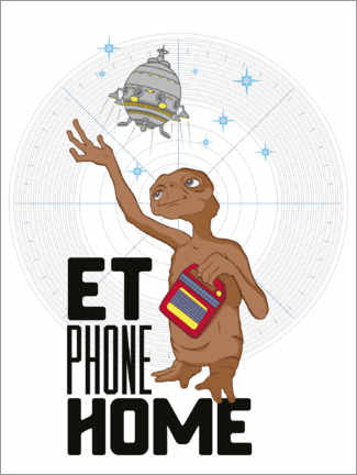 Cuadro de aluminio  E.T. - Phone Home