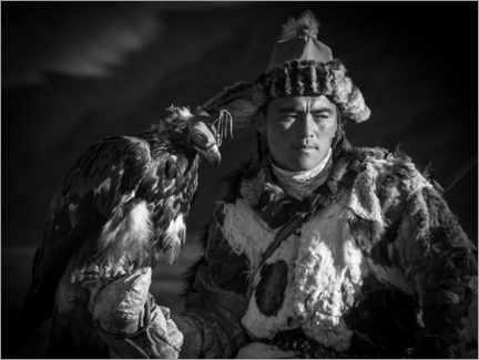 Póster  Cazador de águila mongol - Bayar Balgantseren