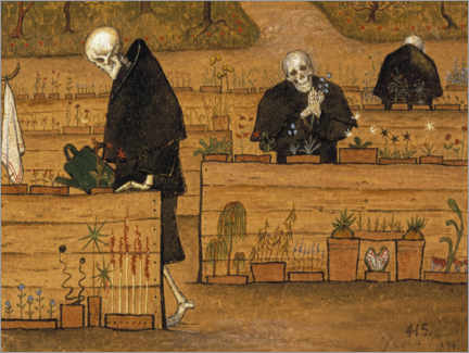 Cuadro de plexi-alu  El jardín de la muerte - Hugo Simberg