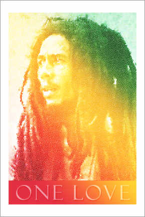 Cuadro de metacrilato  Bob Marley - Alex Saberi