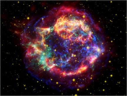 Póster Remanente de supernova Cassiopeia A