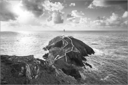 Póster Faro en la isla de la roca
