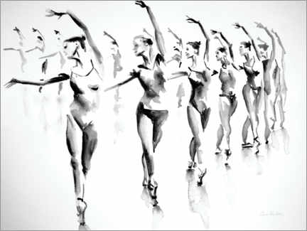 Lienzo  Ensayo de ballet - Aimee Del Valle