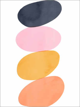 Póster  Equilibrio de color antiguo - Emanuela Carratoni