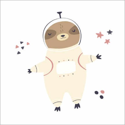 Póster  Sloth in space - Kidz Collection