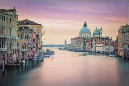 Póster Venecia rosa