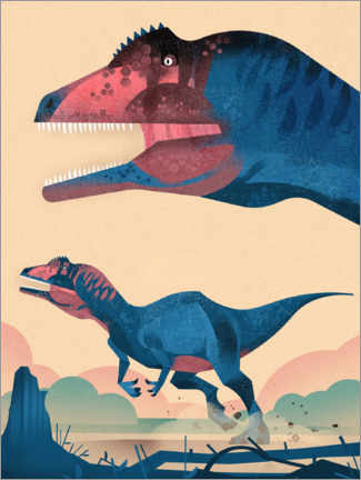 Cuadro de PVC  Allosaurus - Dieter Braun