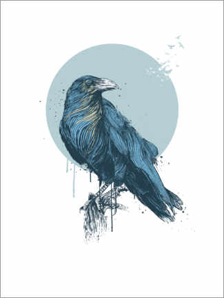 Póster  Blue Crow - Balazs Solti