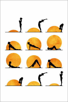 Lienzo  Yoga Sun - KUBISTIKA