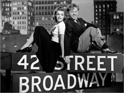 Póster Judy Garland And Mickey Rooney, Babes On Broadway 1941