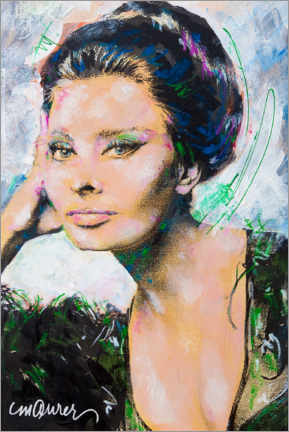 Lienzo  Sophia Loren - Sid Maurer