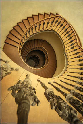 Póster Golden Staircase