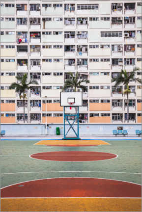 Vinilo para la pared  Basketball court, Hong Kong - Matteo Colombo