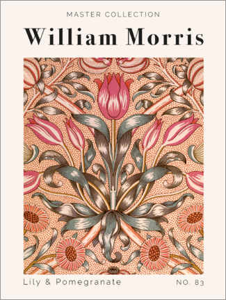 Cuadro de madera  Lily &amp; Pomegranate No. 83 - William Morris