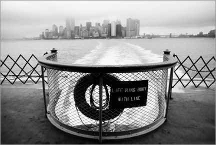Cuadro de madera  Staten Island Ferry, New York - Bernd Obermann