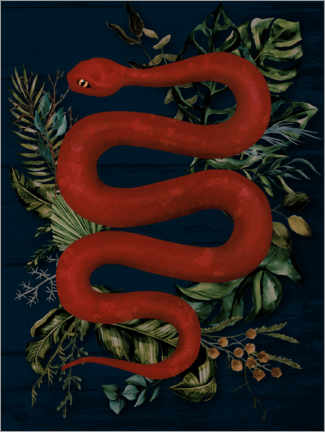 Póster  The red snake - Sybille Sterk