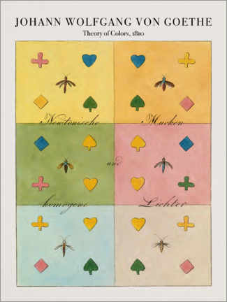 Lienzo  Theory of colors (1810) - Johann Wolfgang Goethe