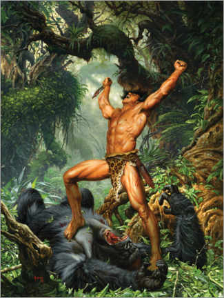 Cuadro de aluminio  Tarzan of the Apes - Joe Jusko