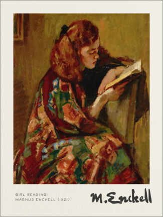 Póster Girl Reading