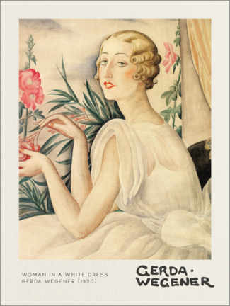 Lienzo  Woman in a White Dress - Gerda Wegener