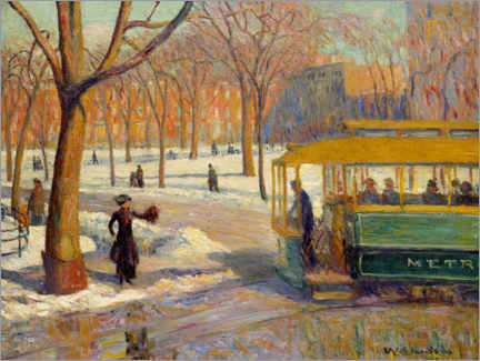 Póster The Green Car, 1910
