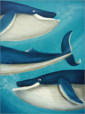 Póster Happy Whales