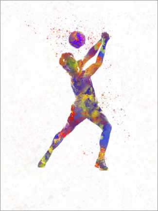 Cuadro de plexi-alu  Volleyball player II - nobelart