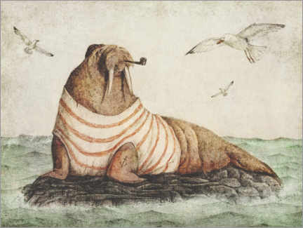 Lienzo  Sailor Walrus - Mike Koubou